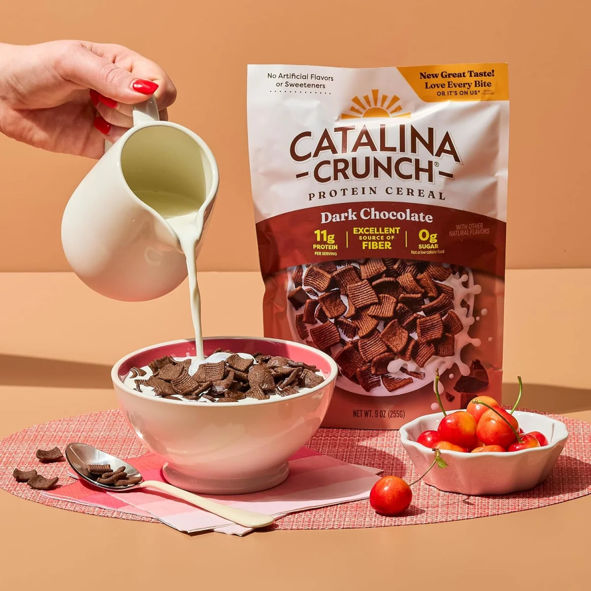 Catalina Crunch Gluten Free Keto Friendly Cereal, Dark Chocolate - 9 oz