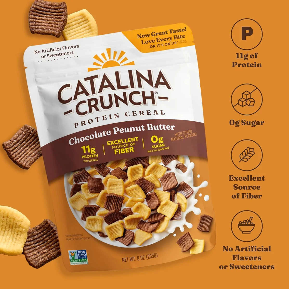 Catalina Crunch Keto Friendly Cereal, Chocolate Peanut Butter - 9 oz