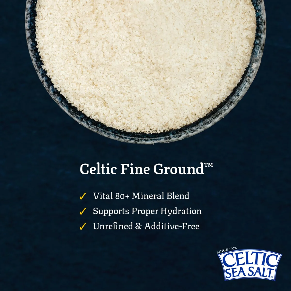 Selina Naturally Celtic Sea Salt, Fine Ground - 1 lb