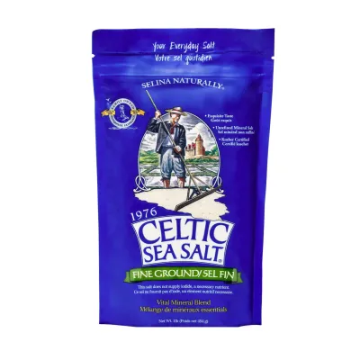 Selina Naturally Celtic Sea Salt, Fine Ground - 1 lb