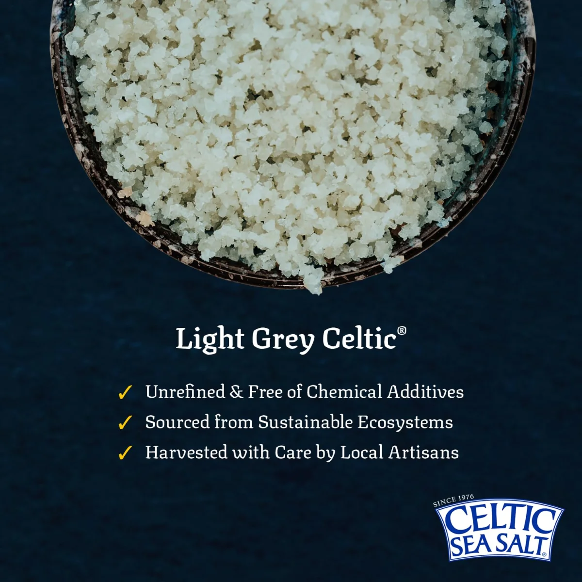 Selina Naturally Celtic Sea Salt, Light Grey Coarse - 0.5 lb