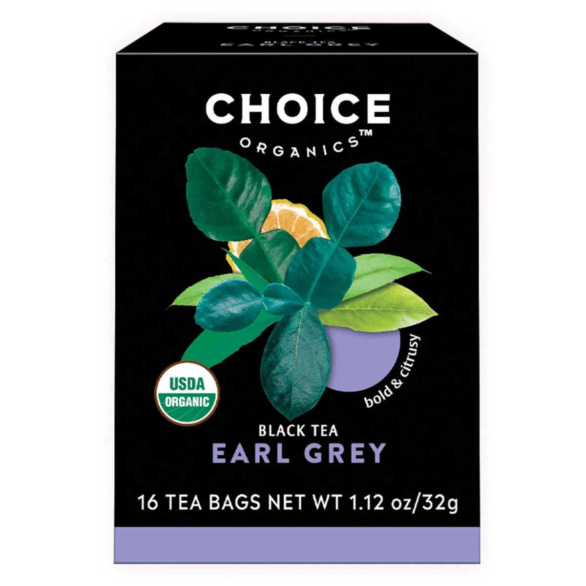 Choice Organics Earl Grey Black Tea - 16 Tea Bags
