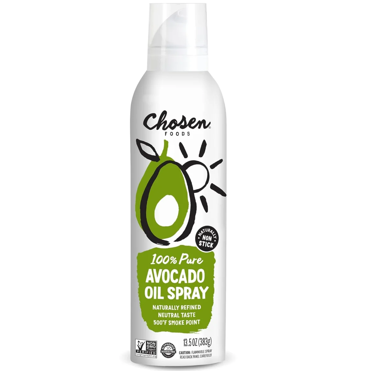 Chosen Foods 100% Pure Avocado Oil Spray, Non-GMO - 13.5 oz