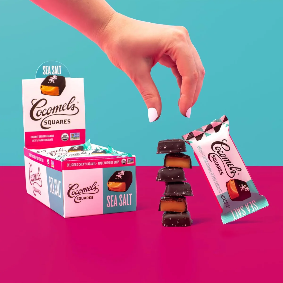 Cocomels Chocolate-Covered Sea Salt Coconut Milk Caramel Bites - 3.5 oz
