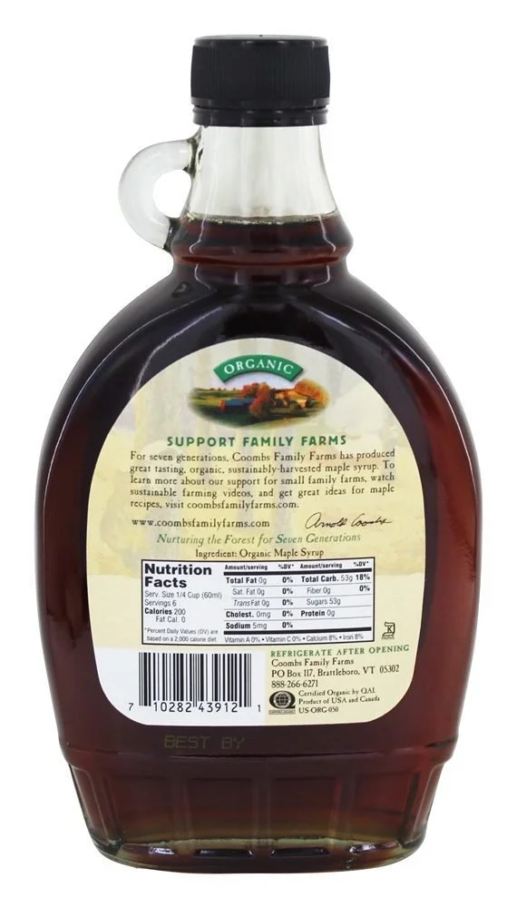 Coombs Family Farms Maple Syrup, Organic Grade A Dark, Robust Taste - 32 fl oz