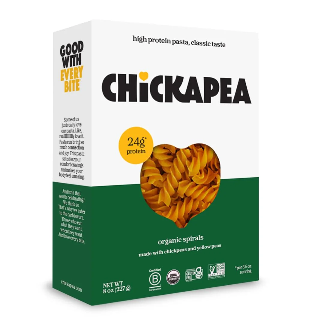 Chickapea Organic Spirals Pasta - 8 oz