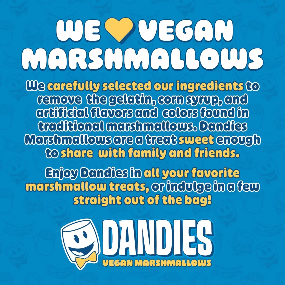 Dandies Vegan Marshmallows, Vanilla - 10 oz