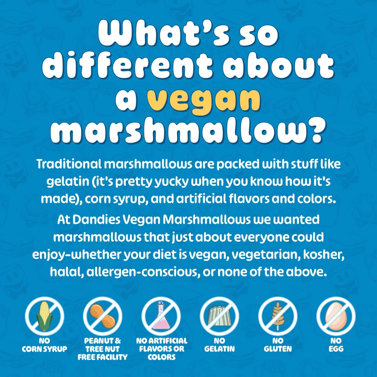 Dandies Vegan Marshmallows, Vanilla - 10 oz