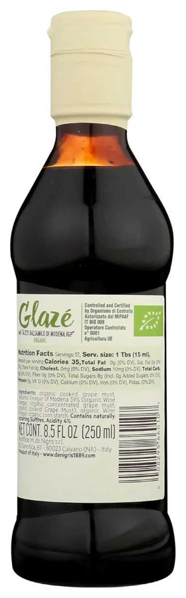 De Nigris Organic Balsamic Glaze - 8.5 oz