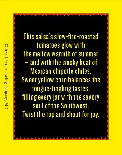 Desert Pepper Roasted Tomato Chipotle Corn Salsa, Medium - 16 oz