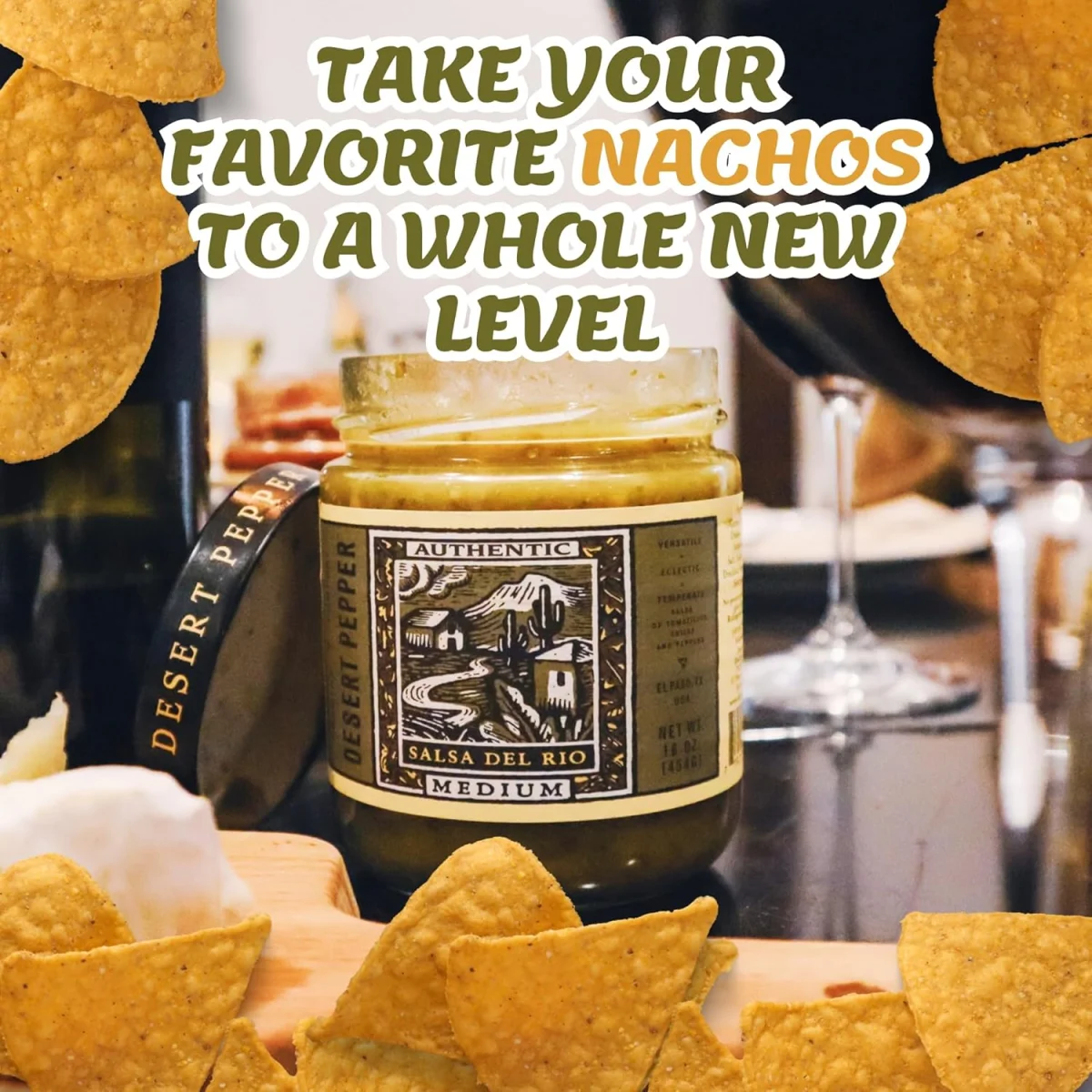 Desert Pepper Salsa Del Rio, Green Salsa with Green Chiles