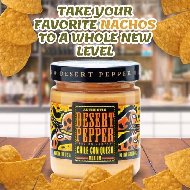 Desert Pepper Trading Con Queso Dip with Flame Roasted Chiles