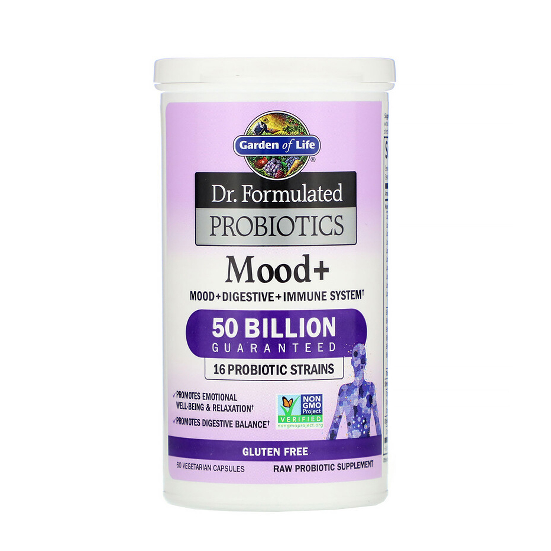 Garden of Life Dr. Formulated Probiotics Mood plus - 50 billion - 60 Vegetarian Capsules
