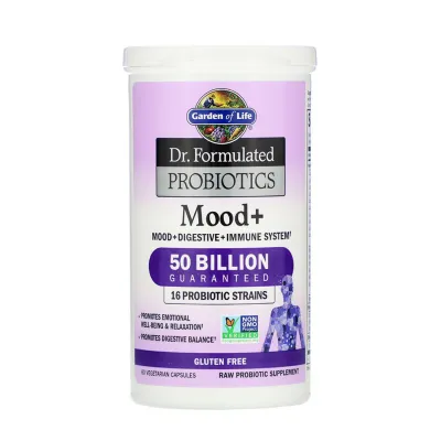 Garden of Life Dr. Formulated Probiotics Mood plus - 50 billion - 60 Vegetarian Capsules