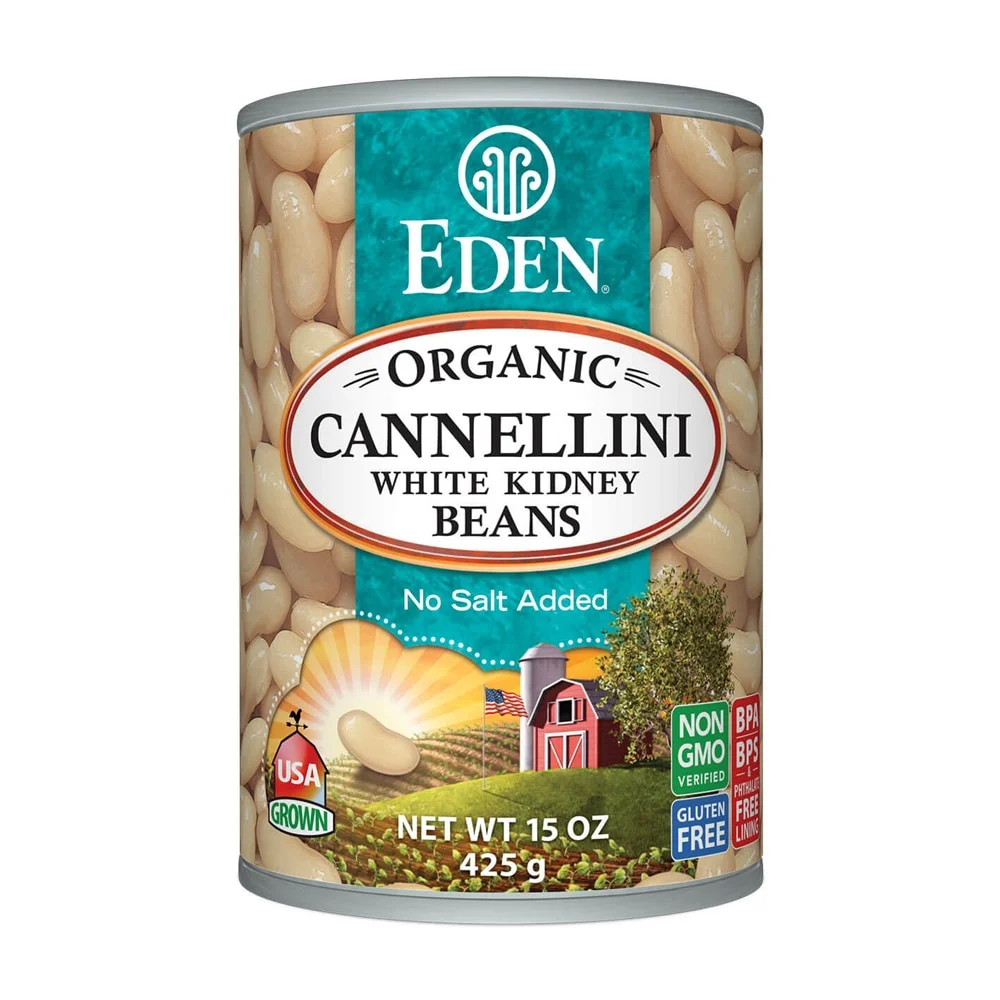 Eden Organic Cannellini White Kidney Beans, No Salt Added - 15 oz