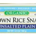 Edward & Sons Organic Brown Rice Snaps, Gluten Free Unsalted Plain - 3.5 oz - Image 1