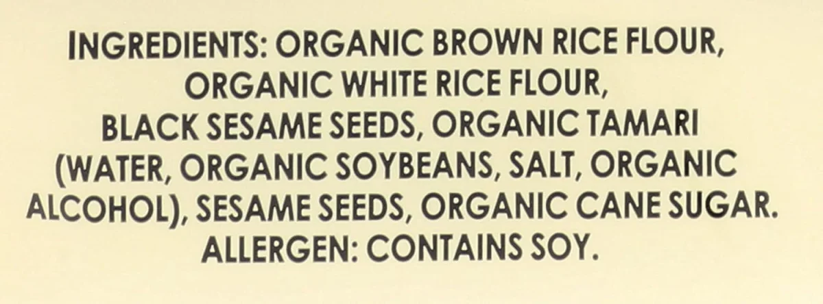 Edward & Sons Brown Rice Snaps, Gluten Free Black Sesame - 3.5 oz