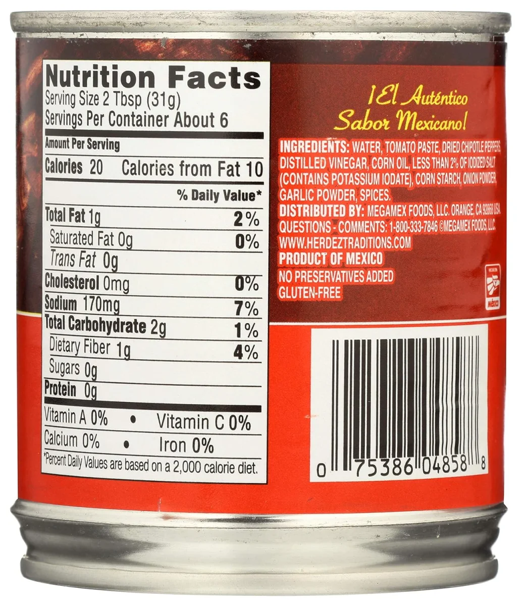 Embasa Chipotle Peppers in Adobo Sauce - 7 oz