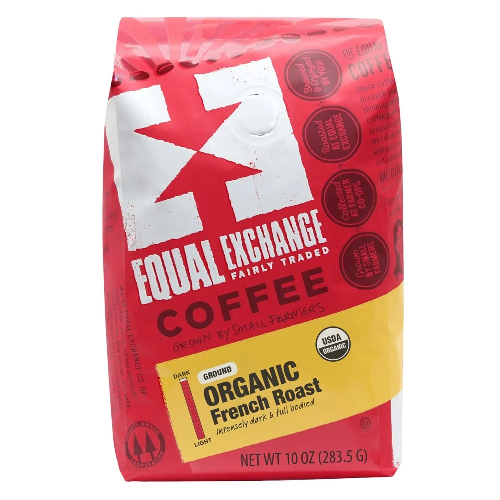 Equal Exchange Organic Ground Coffee, French Roast - 10 oz