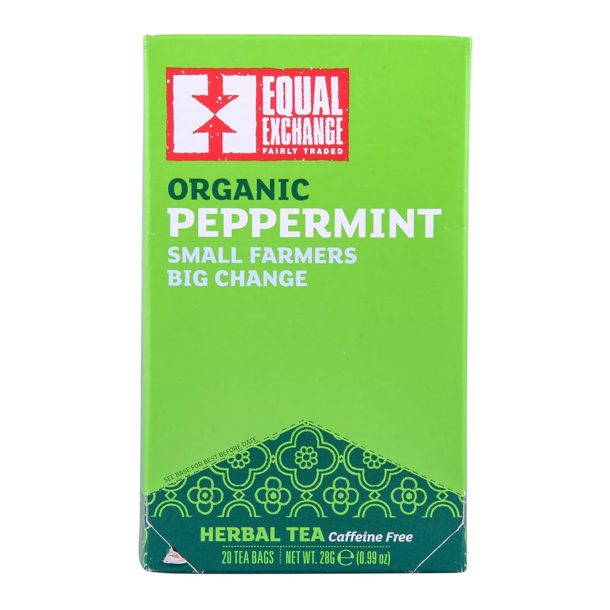 Equal Exchange Organic Peppermint Herbal Tea, Caffeine Free - 20 Tea Bags