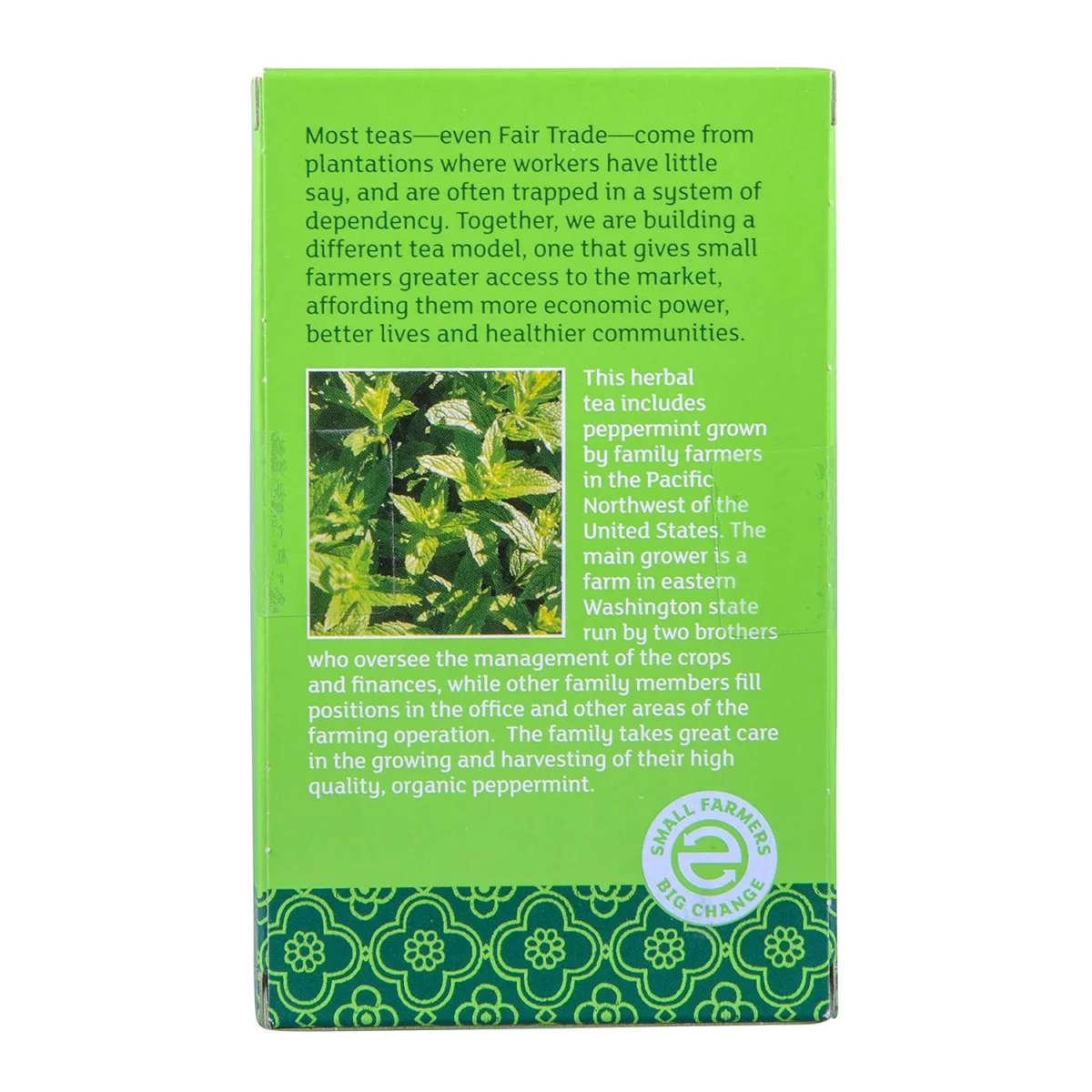Equal Exchange Organic Peppermint Herbal Tea, Caffeine Free - 20 Tea Bags
