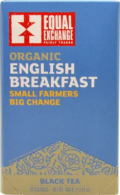 Equal Exchange Organic English Breakfast Black Tea - 20 Tea Bags