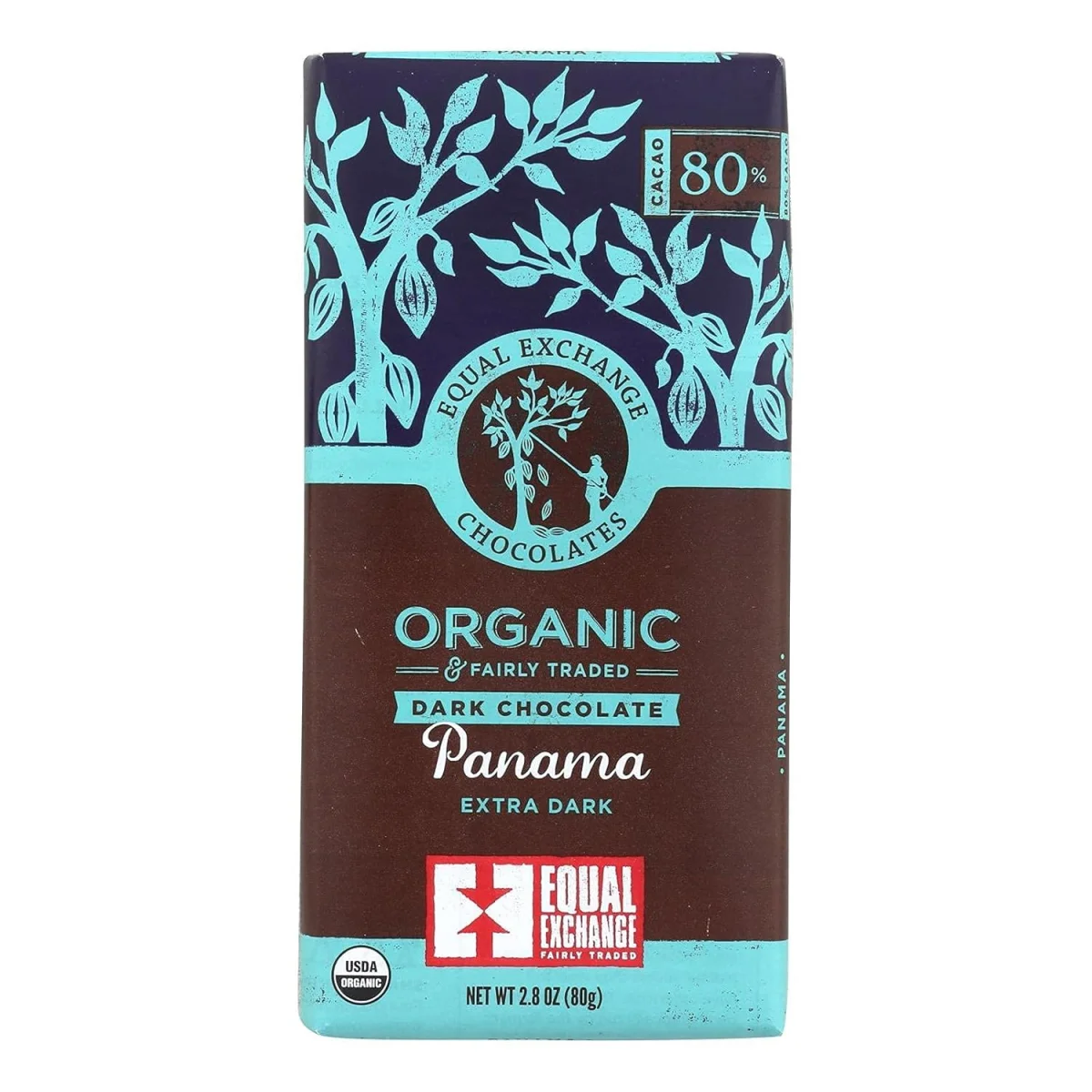 Equal Exchange Organic Dark Chocolate, Panama Extra Dark - 2.8 oz