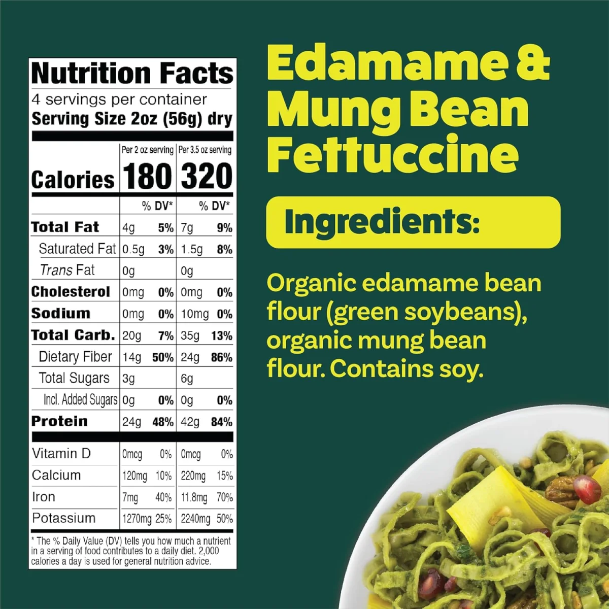 Explore Cuisine Organic Edamame & Mung Bean Fettuccine - 8 oz