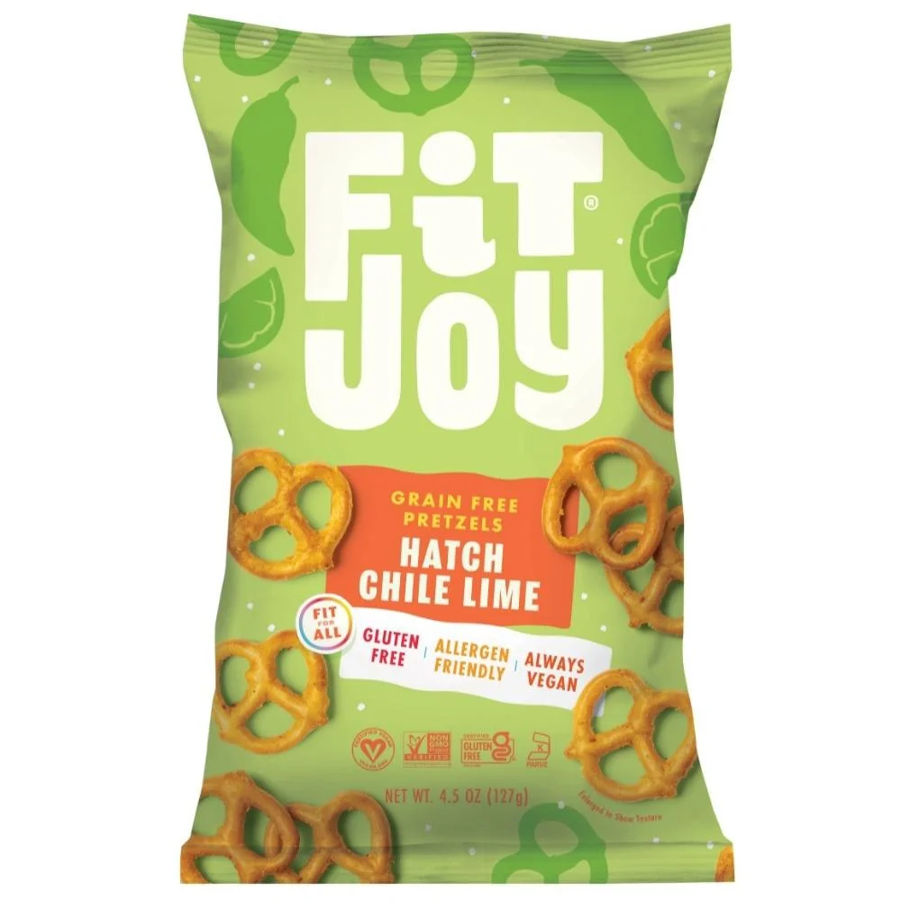 FitJoy Grain Free Pretzel Twists, Hatch Chile Lime - 4.5 oz