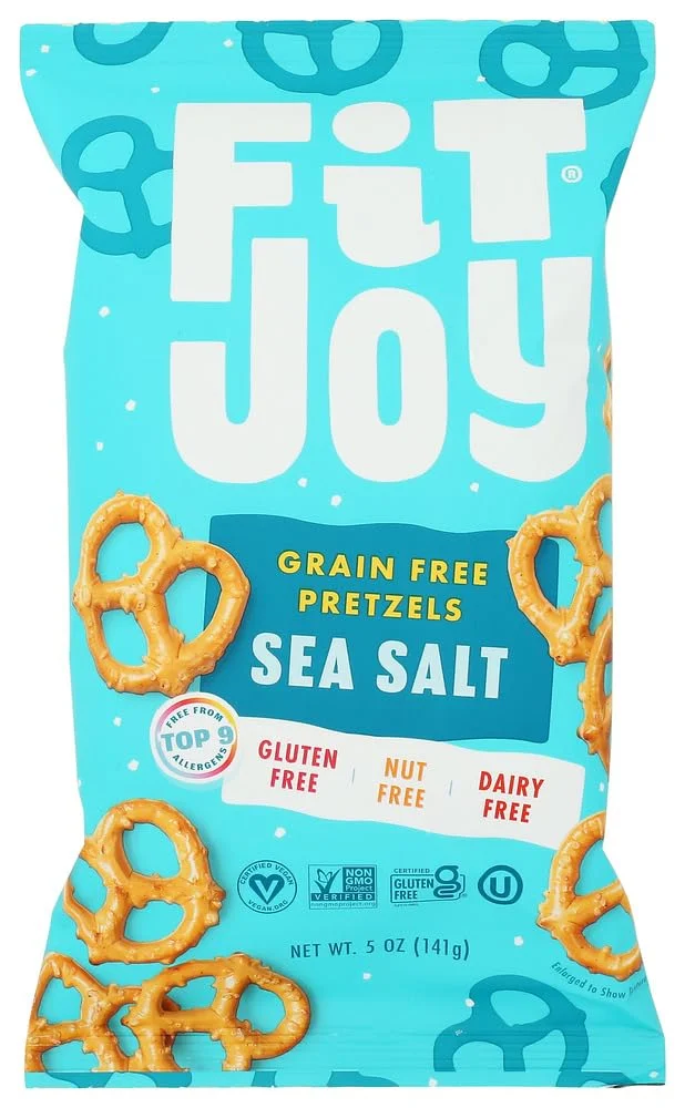 FitJoy Grain Free Pretzel Twists, Sea Salt - 5 oz