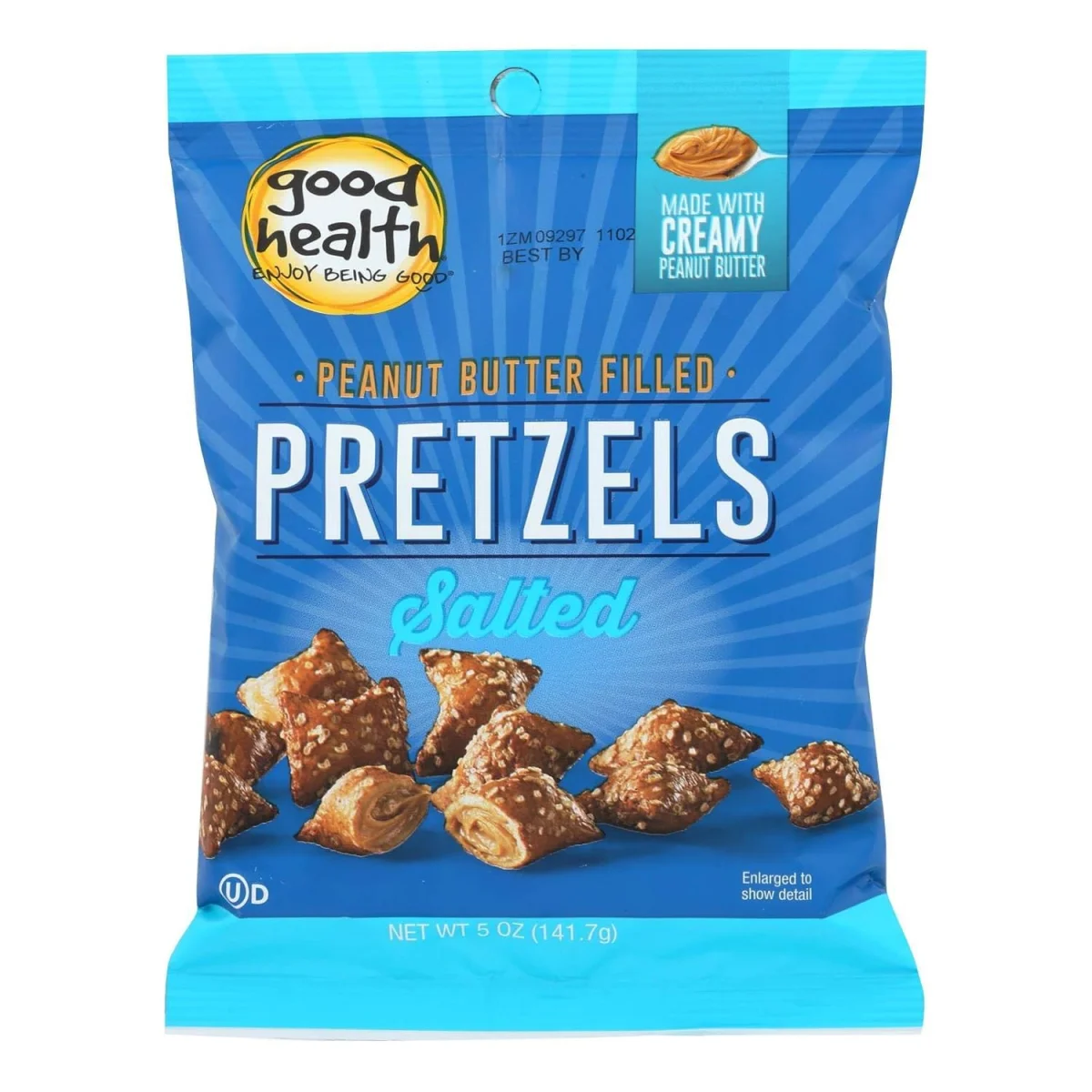 Good Health Peanut Butter Filled Pretzels, Salted - 5 oz
