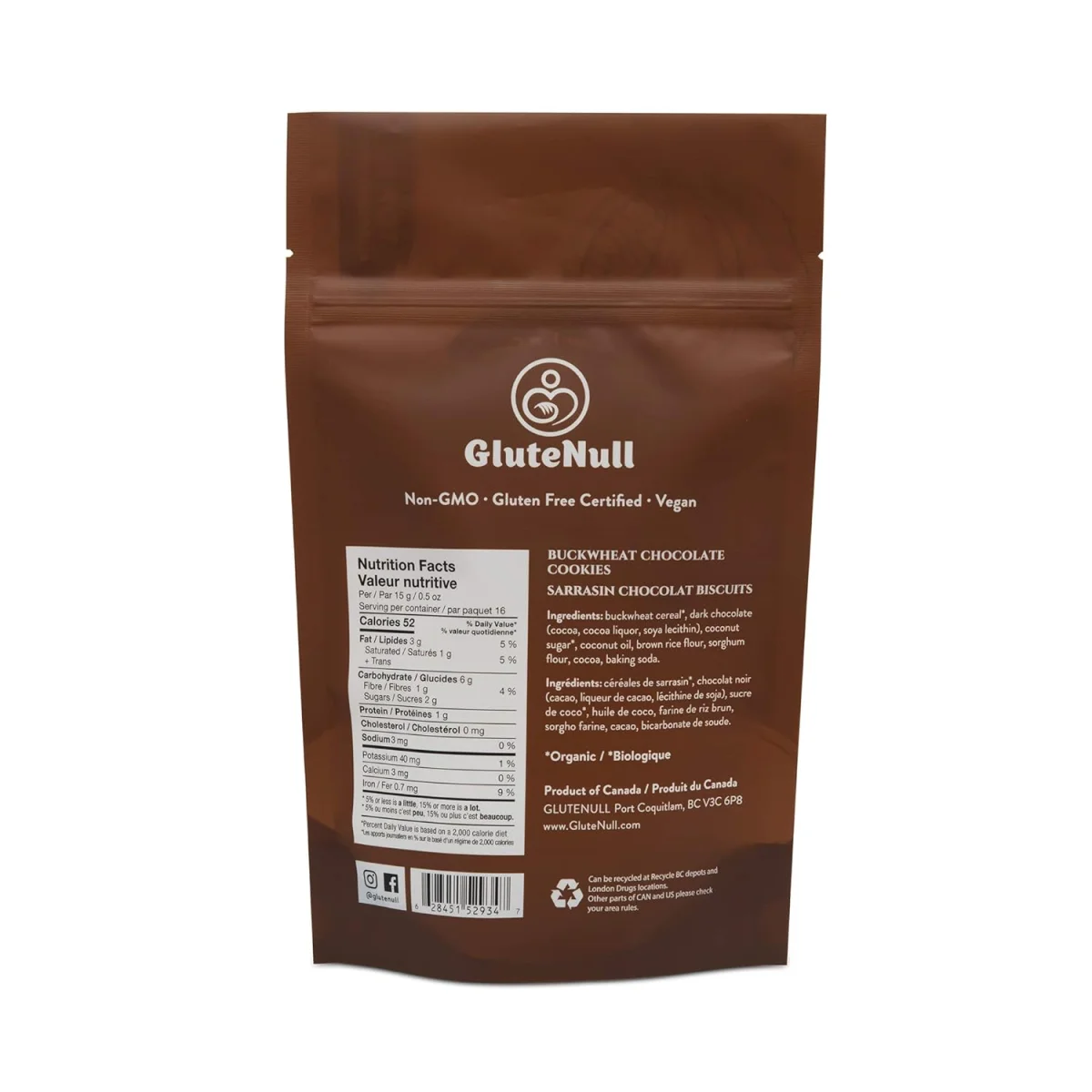 Glutenull Buckwheat Chocolate Cookie