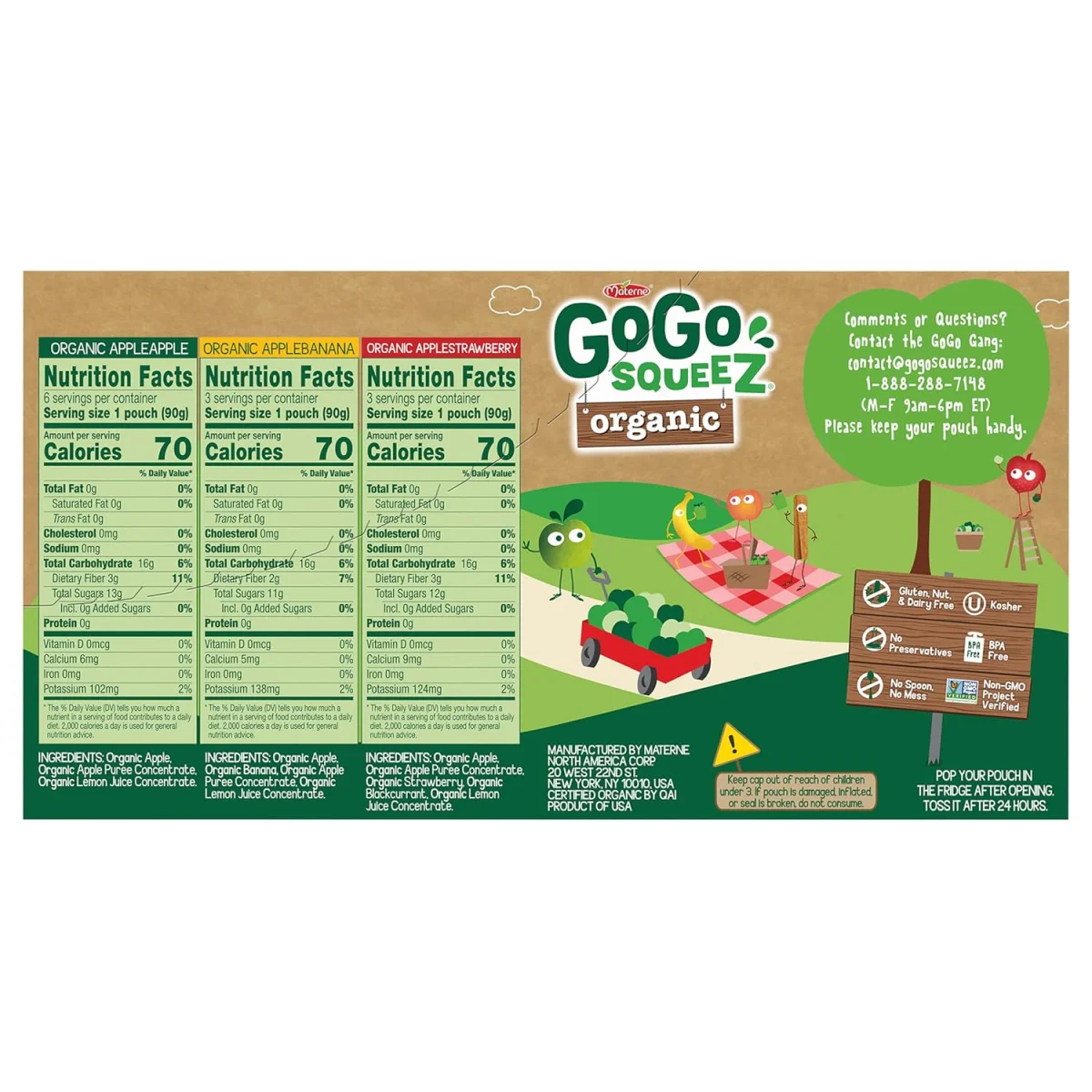 GoGo squeeZ Organic Applesauce and Fruit Puree