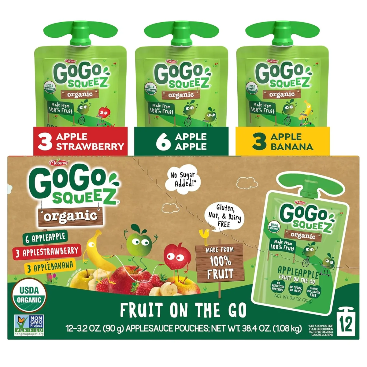 GoGo squeeZ Organic Applesauce and Fruit Puree