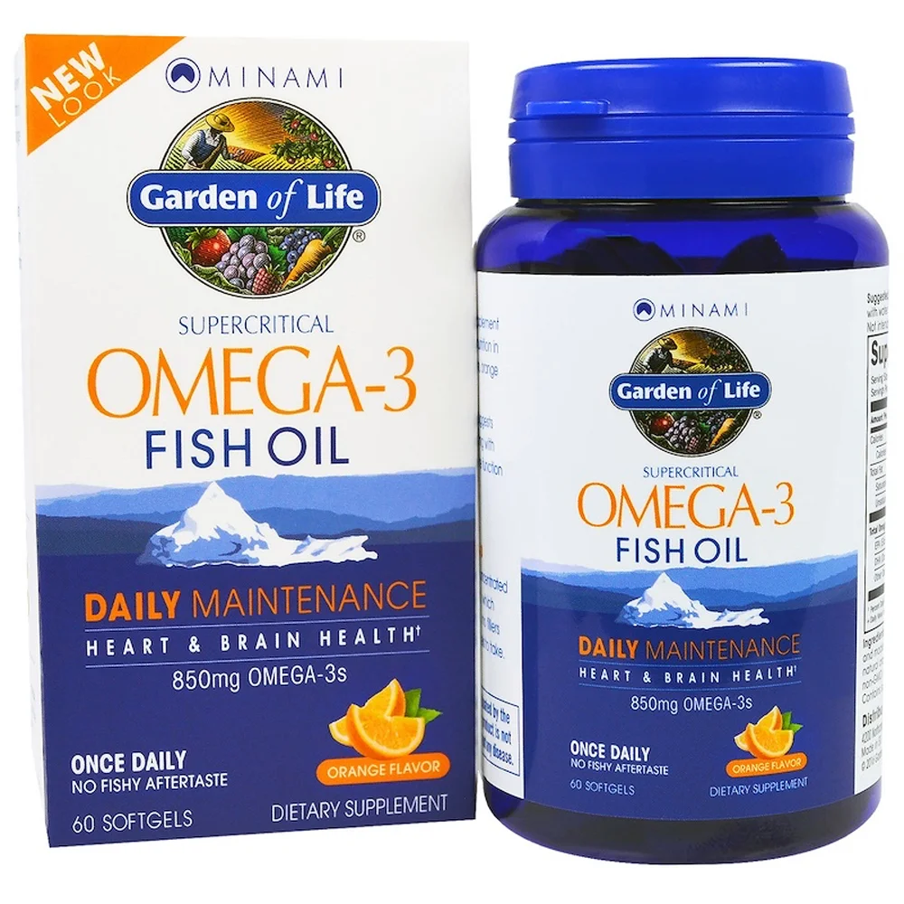 Garden of Life Minami Omega-3 Fish Oil Orange - 850 mg - 60 Softgels