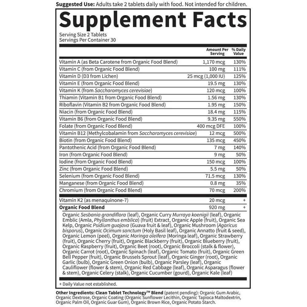 Garden of Life Organics Women's Multi - 60 Vegan Tablets