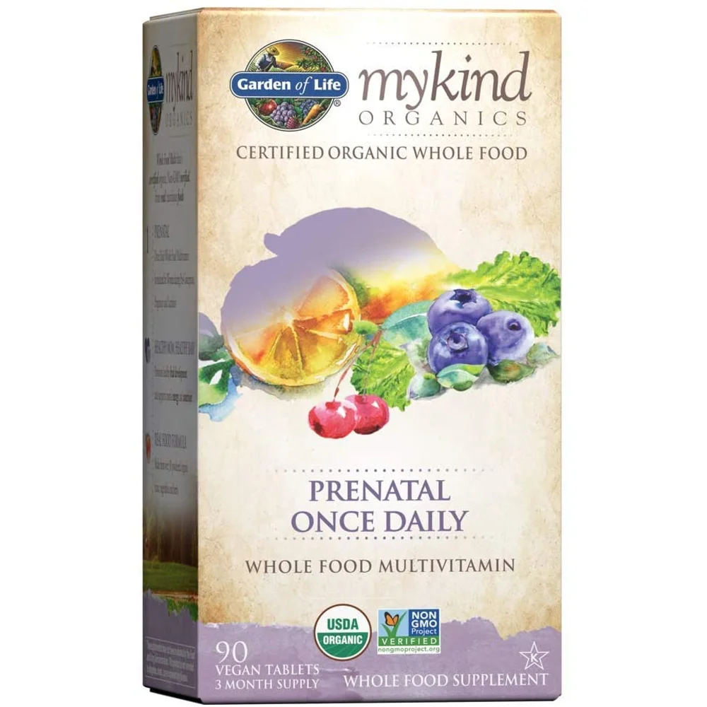 Garden of Life Organics Prenatal Once Daily Whole Food Multivitamin - 90 Vegan Tablets