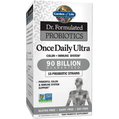 Garden of Life Dr. Formulated Probiotics Once Daily Ultra - 90 billion - 30 Vegetarian Capsules
