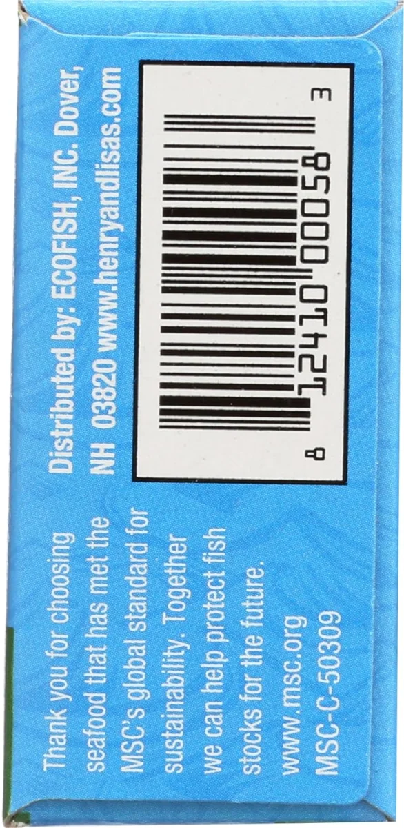 Henry & Lisa's Natural Seafood Wild Sardines in Extra Virgin Olive Oil - 4.25 oz