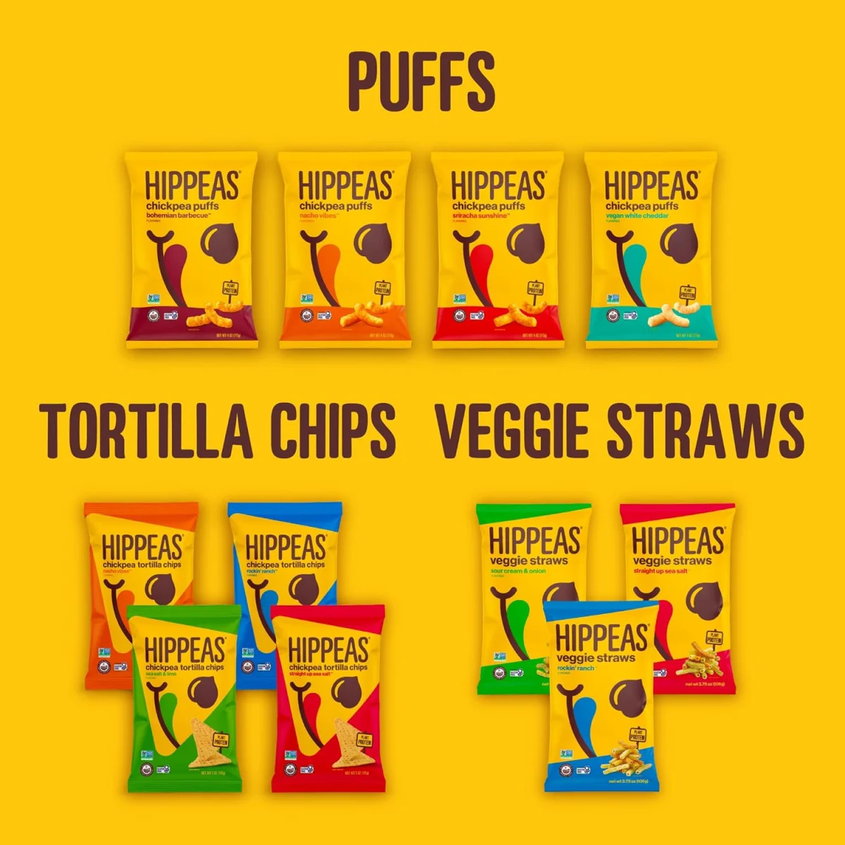 Hippeas Chickpea Puffs, Bohemian Barbecue - 4 oz