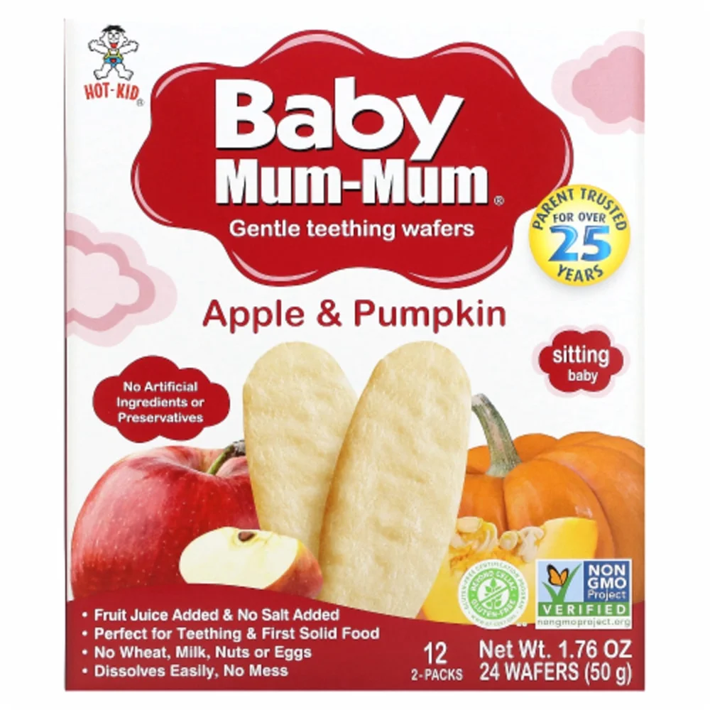 Hot Kid Baby Mum-Mum Apple Rice Rusks - 24 rusks