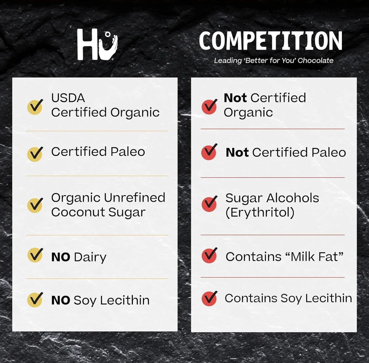 Hu Dark Chocolate Bar, Cashew Butter & Pure Vanilla Bean - 2.1 oz