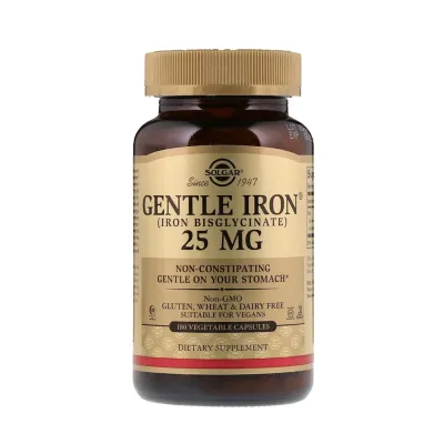 Solgar Gentle Iron® - 25 mg - 180 Vegetable Capsules