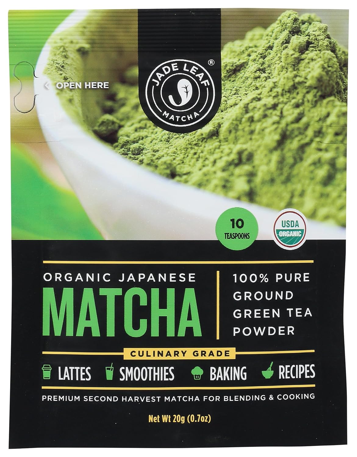 Jade Leaf Matcha Organic Japanese Matcha - 20 g