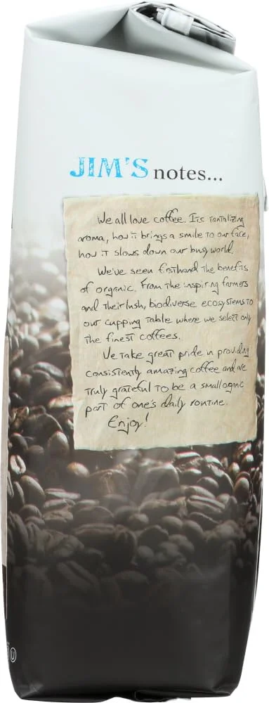 Jim's Organic Italian Roast Whole Bean Coffee - 11 oz