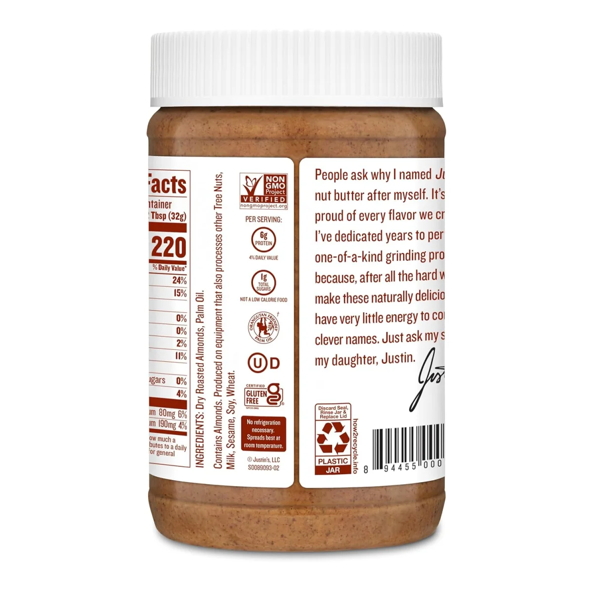 Justin's Classic Almond Butter - 16 oz