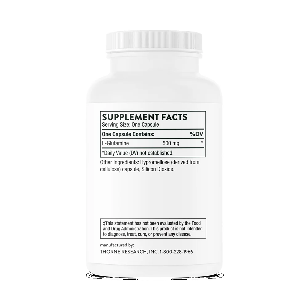 Thorne L-Glutamine - 500 mg - 90 Capsules