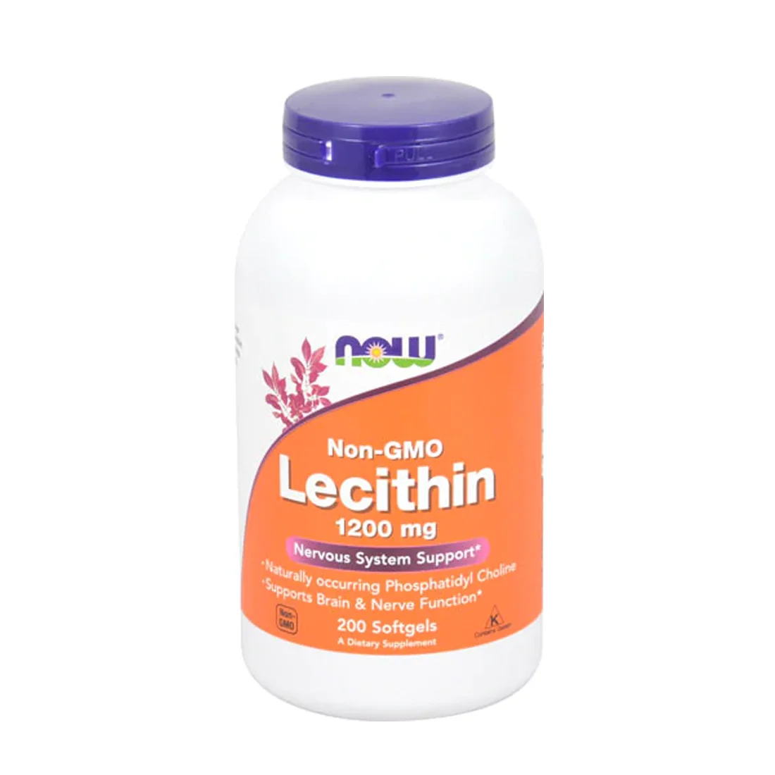 NOW Non-GMO Lecithin - 1200 mg - 200 Softgels