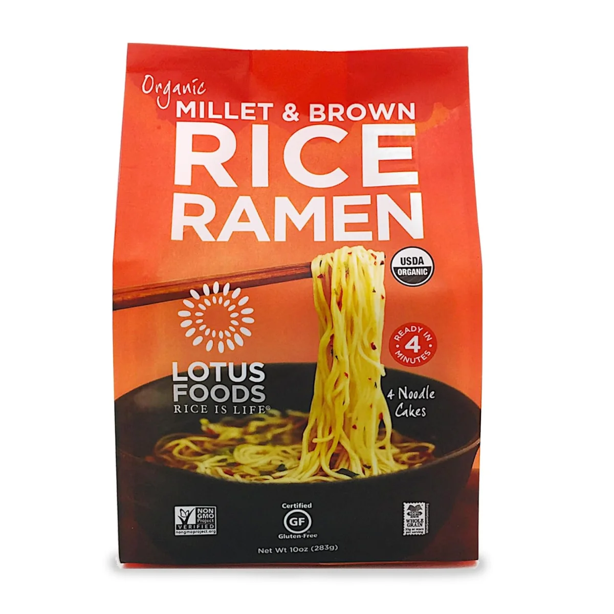 Lotus Foods Organic Millet & Brown Rice Ramen Noodles - 10 oz