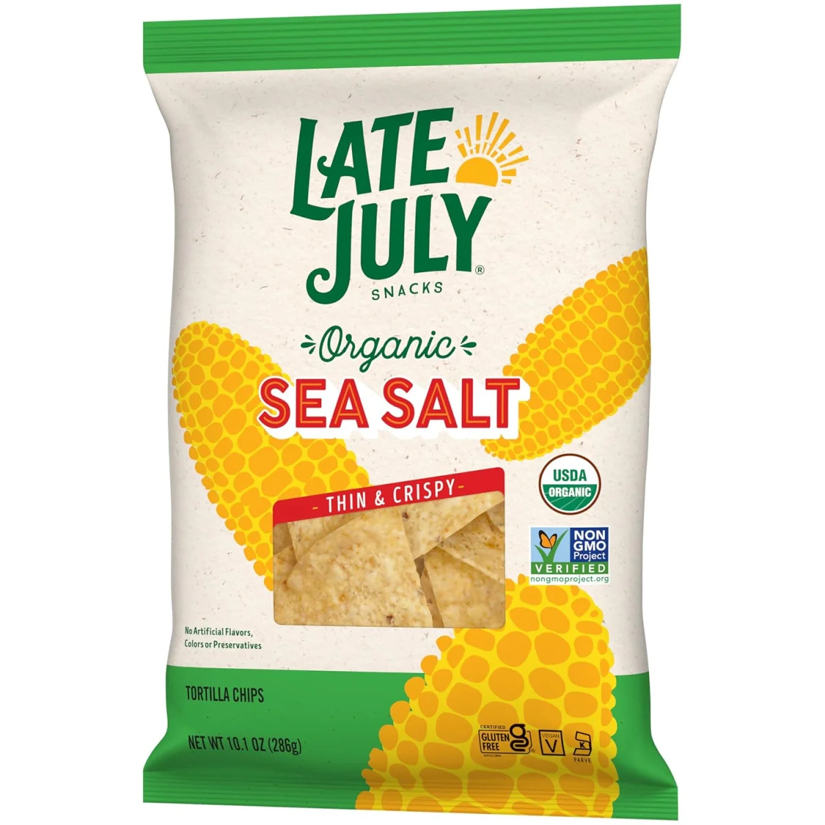 Late July Sea Salt Thin & Crispy Organic Tortilla Chips - 10.1 oz